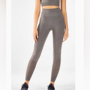 Fabletics Gray Seamless High-Waist Leggings